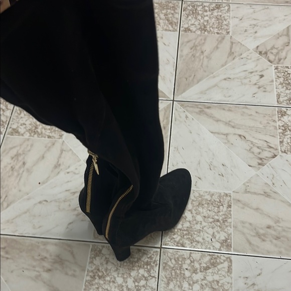 Ivanka Trump Black Heeled Boots Sleek Design - Picture 1 of 5